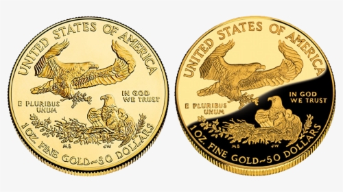 Standard American Eagle Coin Vs Proof - Coin, HD Png Download, Free Download