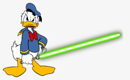 Donald Duck With His Lightsaber By Darthraner83 - Donald Disney Store Mug, HD Png Download, Free Download