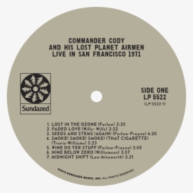 Lp 5522 Commander Cody Labels-1 - Circle, HD Png Download, Free Download