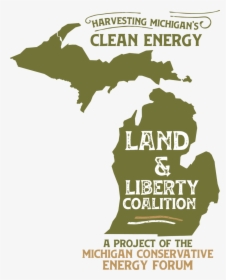Cen2019 Michigan Logoconcept Green V1 - Michigan Map, HD Png Download, Free Download
