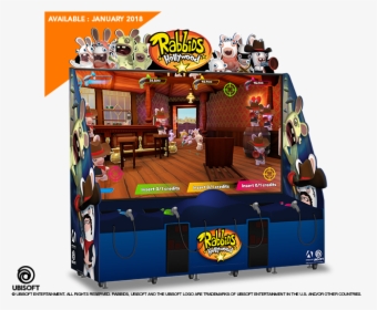 Adrenaline Amusements To Launch Two New Ubisoft Rabbids - Rabbids Hollywood Arcade Game, HD Png Download, Free Download