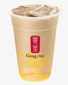 Oolong Milk Tea With Pudding - Gong Cha Milk Tea Pudding, HD Png Download, Free Download