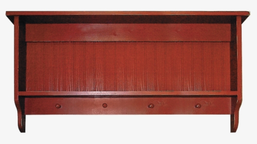 Shown In Old Burgundy With A Beadboard Back - Plywood, HD Png Download, Free Download