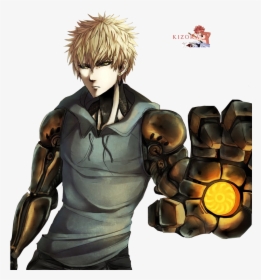 Genos, His Character Drawing Reminds Me So Much Of - Cyborg From One Punch Man, HD Png Download, Free Download