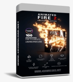 Animated Fire 2 Photoshop Action, HD Png Download, Free Download