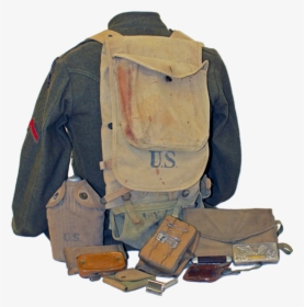 Typical Wwi Soldier"s Kit - Messenger Bag, HD Png Download, Free Download