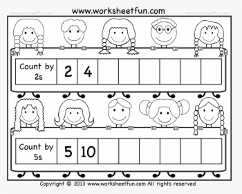 Skip Counting In 5's Worksheet, HD Png Download, Free Download