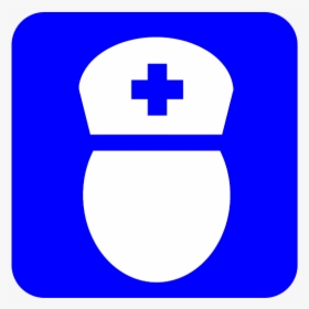 Blue Nurse Symbol - Simbol Perawat Kesehatan, HD Png Download, Free Download