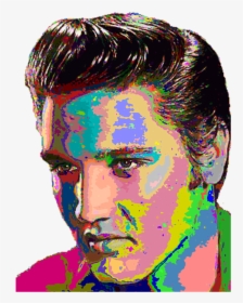 Elvis Presley Color Painting, HD Png Download, Free Download