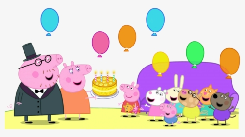 Transparent Peppa Pig Clipart Png - Peppa Pig Birthday Transparent Background, Png Download, Free Download