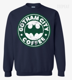Gotham City Coffee Tee Apparel Teepeat"  Class= - Long-sleeved T-shirt, HD Png Download, Free Download