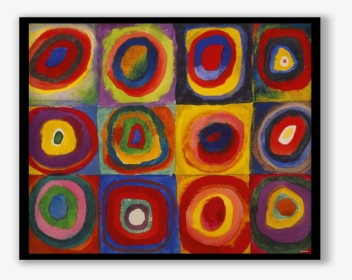 Color Study: Squares With Concentric Circles, HD Png Download, Free Download