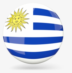 Glossy Round Icon - Uruguay Flag Icon Png, Transparent Png, Free Download