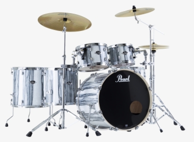 Acoustic Drum Kits Pearl Edtion Export Exa Piece- - Chrome Pearl Drum Set, HD Png Download, Free Download
