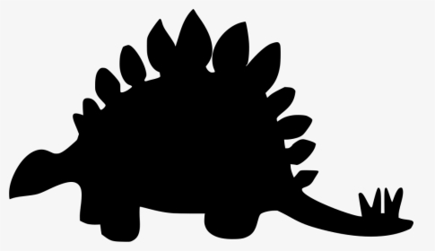 Stegosaurus Vector Transparent - Stegosaurus Clipart Black And White, HD Png Download, Free Download