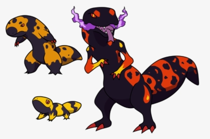 Salamander Clipart Barred - Fire Fakemon, HD Png Download, Free Download