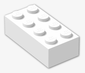 White 2 X 4 Lego Block, HD Png Download, Free Download