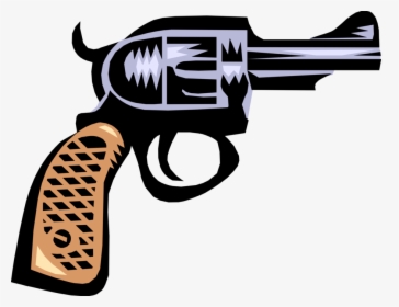 Vector Illustration Of Handgun Handheld Firearm Weapon - Silah, HD Png Download, Free Download