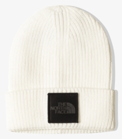 The North Face Hats Tnf Logo Box Cuffed Beanie White - North Face Beanie Logo Box, HD Png Download, Free Download