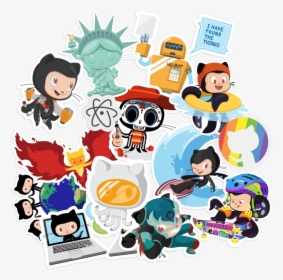 Github Stickers, HD Png Download, Free Download