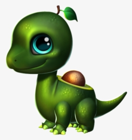 Avocado Dragon Baby - Drago Fumo Dragon Mania Legends, HD Png Download, Free Download