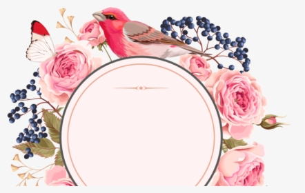 Rose Gold Wedding Flowers - Background Circle Flower Design, HD Png Download, Free Download