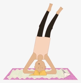 Upside Down Yogini - Yoga Mat, HD Png Download, Free Download