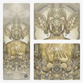 The Golden Elixir Yoga Mat - Pinecone Buddha, HD Png Download, Free Download
