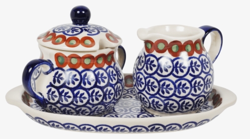 Cream And Sugar Set "  Class="lazyload Lazyload Mirage - Blue And White Porcelain, HD Png Download, Free Download