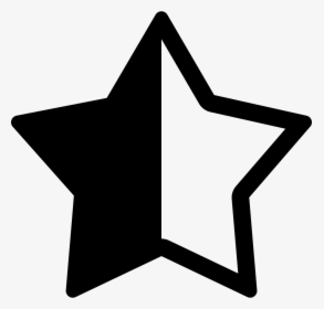 Star Half Svg Png Icon Free Download - Icon, Transparent Png, Free Download