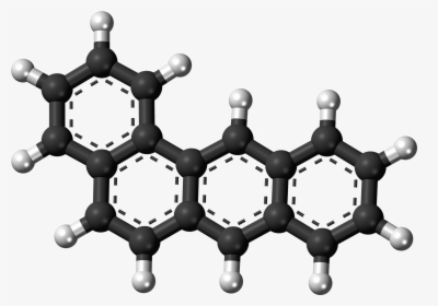 Benz Anthracene Molecule Ball - Thiol Ball And Stick Model, HD Png Download, Free Download