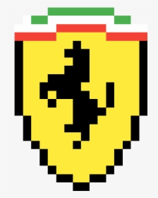 Ferrari Logo Pixel Art, HD Png Download, Free Download