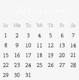#freetoedit #december #diciembre #calendar #calendario - Calendar, HD Png Download, Free Download