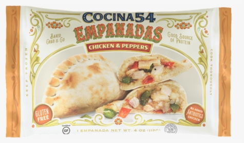 Chicken & Peppers Empanada, 4 Oz - Cocina 54 Empanadas, HD Png Download, Free Download