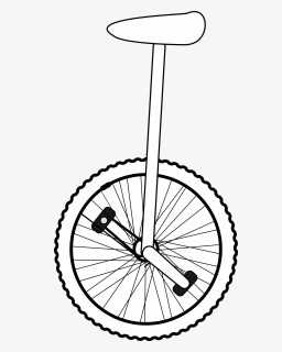 Unicycle - Drawing - Drawing Of Unicycle, HD Png Download, Free Download