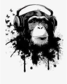 #chimpanzee #chimp - Monkey Graphic, HD Png Download, Free Download