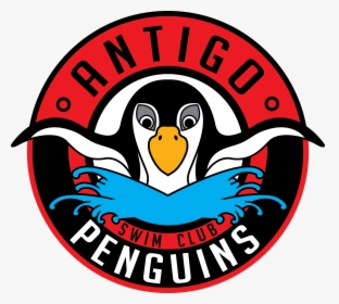 Antigo Swim Club Logo - Penguin Swimming Logo, HD Png Download, Free Download