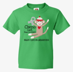 Brain Cancer Chemo Youth T Shirt Kelly Green $18 - T-shirt, HD Png Download, Free Download