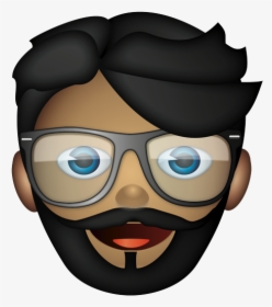 Emoji With A Beard And Glasses, HD Png Download, Free Download