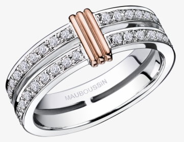 Wedding Band Subtile Eternité, White Gold, Link In - Mauboussin Alliance, HD Png Download, Free Download