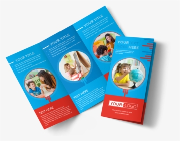 Child Learning Center Program Brochure Template Preview - Tri Fold Travel Brochure Design, HD Png Download, Free Download