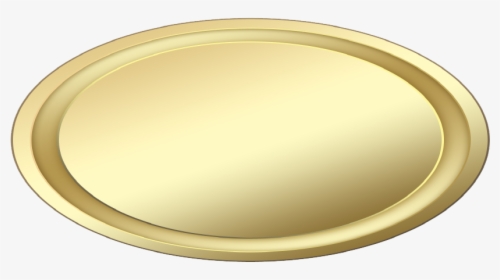 Gold Oval Button - Circle, HD Png Download, Free Download