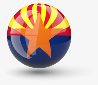 Download Flag Icon Of Arizona - Circle Transparent Arizona Flag, HD Png Download, Free Download