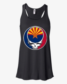 Arizona Flag Of Arizona Hoodies Sweatshirts - Bella + Canvas Women's B8800 Flowy Racerback Tank, HD Png Download, Free Download