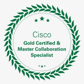 Cisco Gold Certified And Master Collaboration Partner, HD Png Download, Free Download