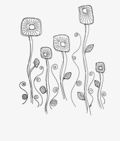 Transparent Flower Doodle Png - ایده برای کشیدن گل, Png Download, Free Download