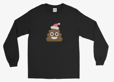 Joshuadtv Emoji Santa Long Sleeve T-shirt - T-shirt, HD Png Download, Free Download