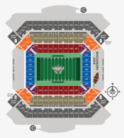 2019 Stadium Chart - Raymond James Stadium Seat Map, HD Png Download, Free Download