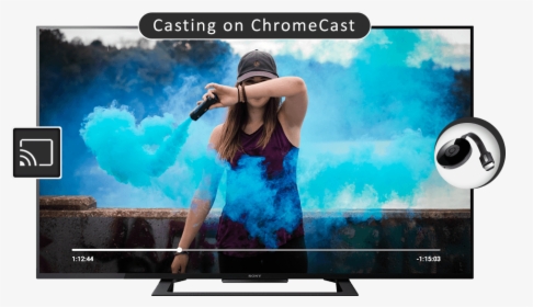 Video Casting On Chromecast , Png Download - Landscape Wallpaper Girl, Transparent Png, Free Download
