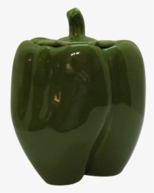 Vintage Green Pepper Cookie Jar 1950-60s Very Good - Green Bell Pepper, HD Png Download, Free Download